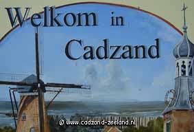 Welkomsbord in Cadzand