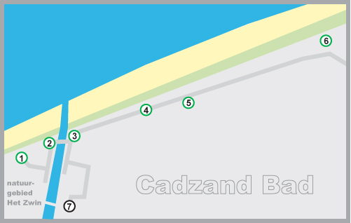 Hotels in Cadzand op de kaart